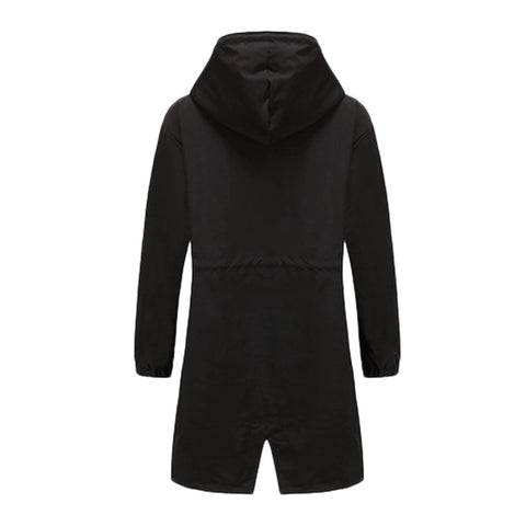 Women's Long Hooded Trench Coat | Lightweight and Stylish 