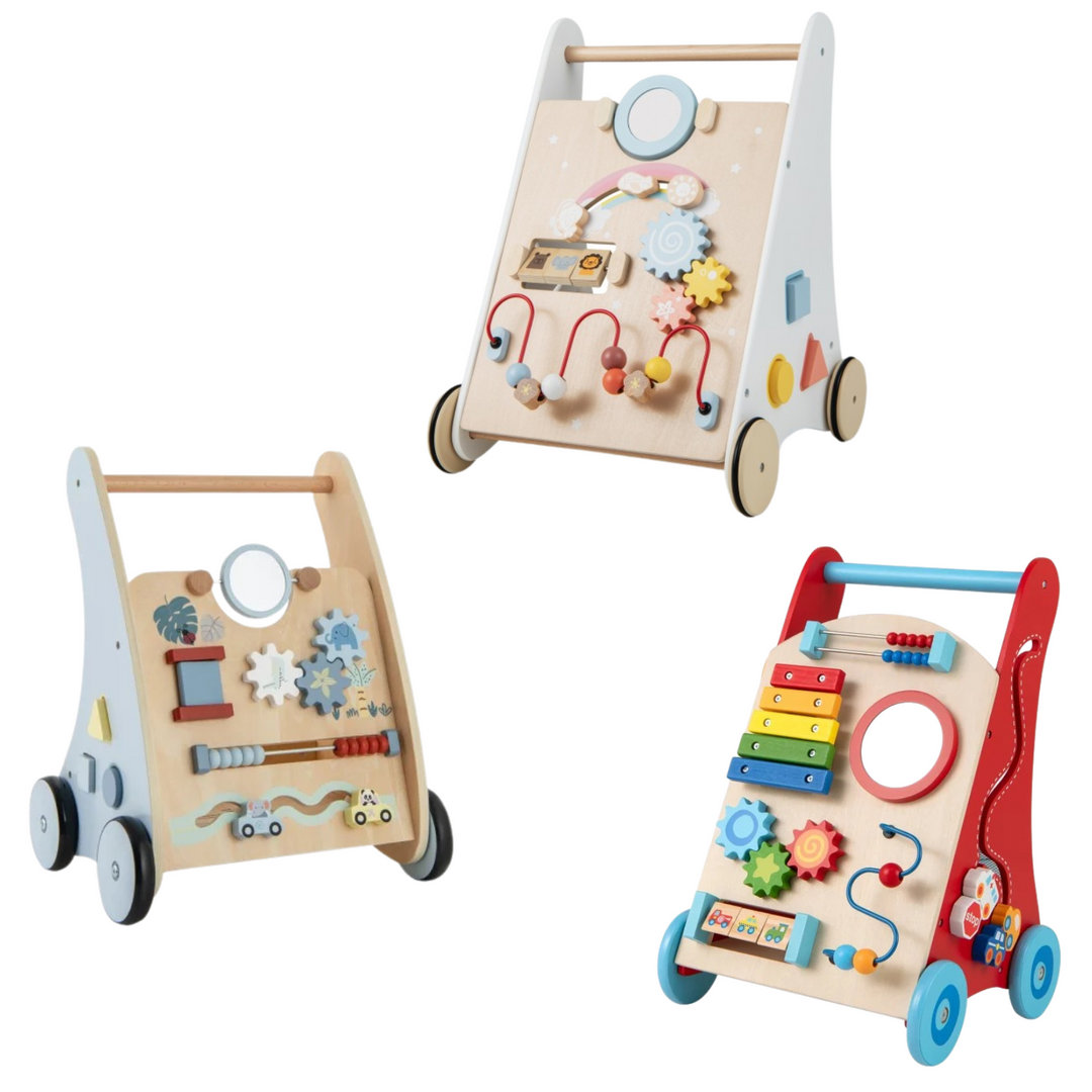 Trotteur en Bois Pour Bébé | Tableau d'Activités