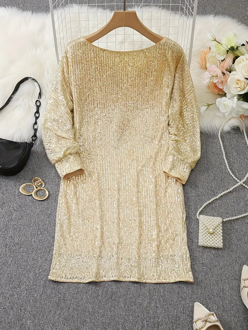 Robe Brillante Femme Asymétrique | Mini