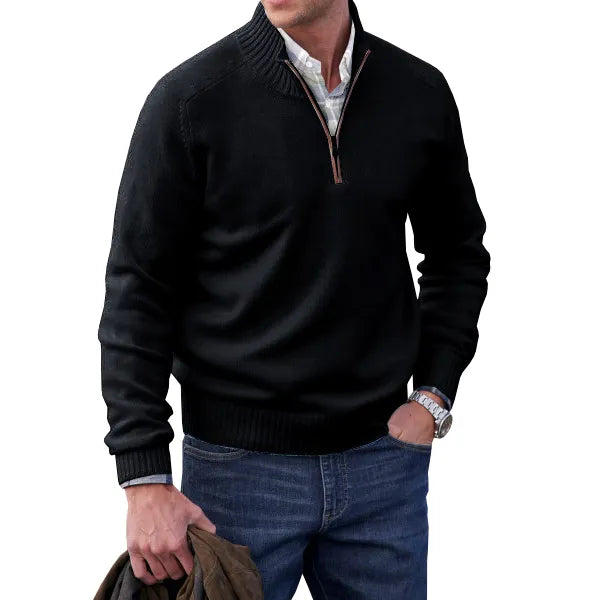 Men's Soft Zip-Up Sweater | Stylish Comfort