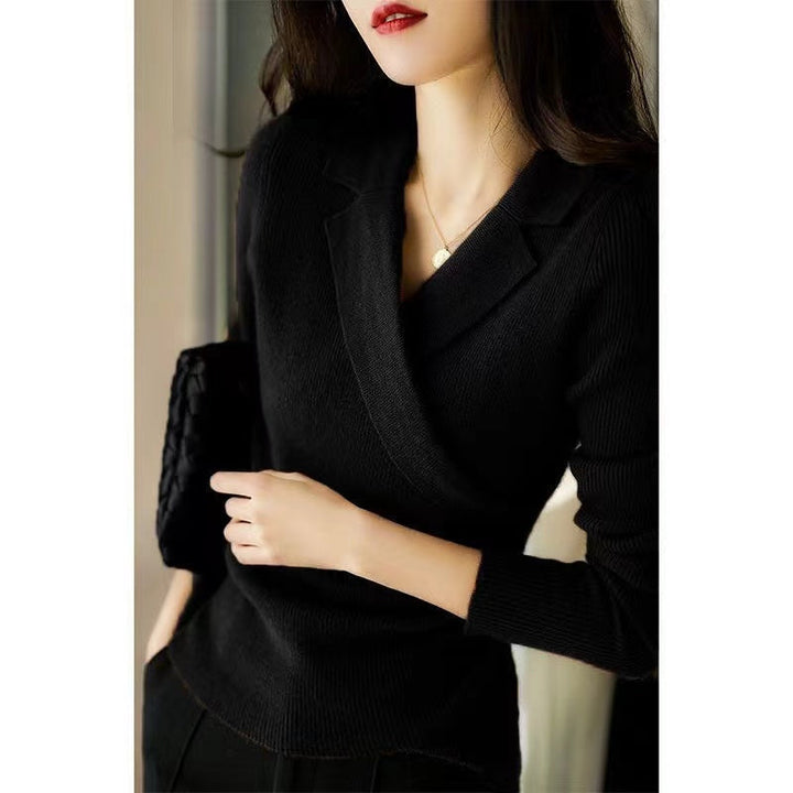Pull Col Peter Pan Caramel Pour Femme | Coupe Slim