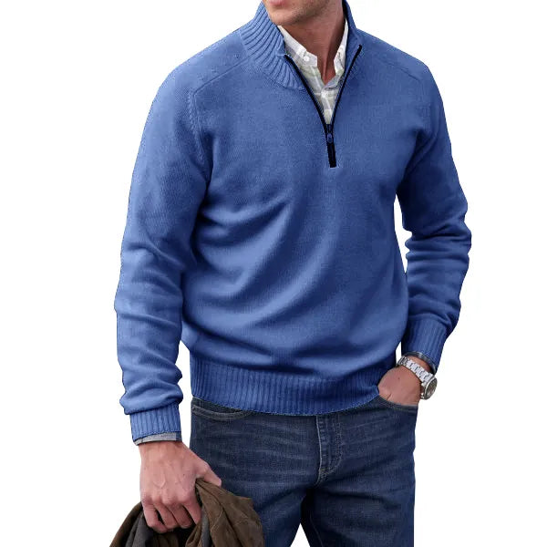 Men's Soft Zip-Up Sweater | Stylish Comfort