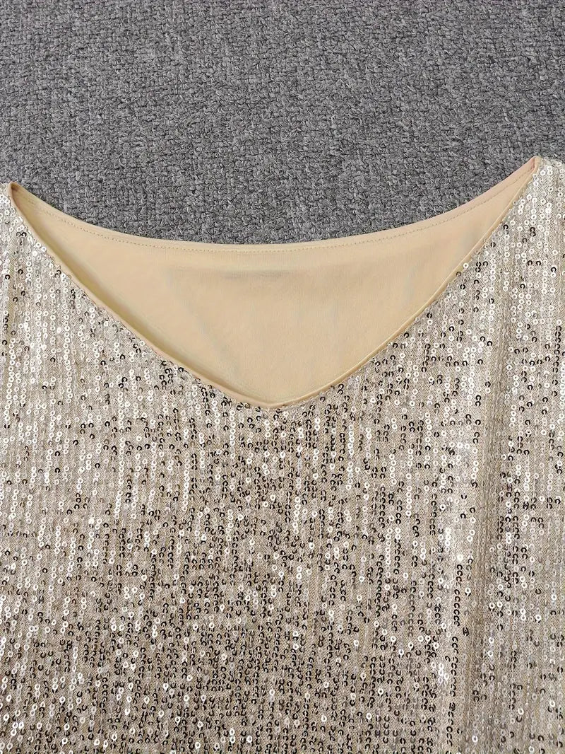 Robe Brillante Femme Asymétrique | Mini