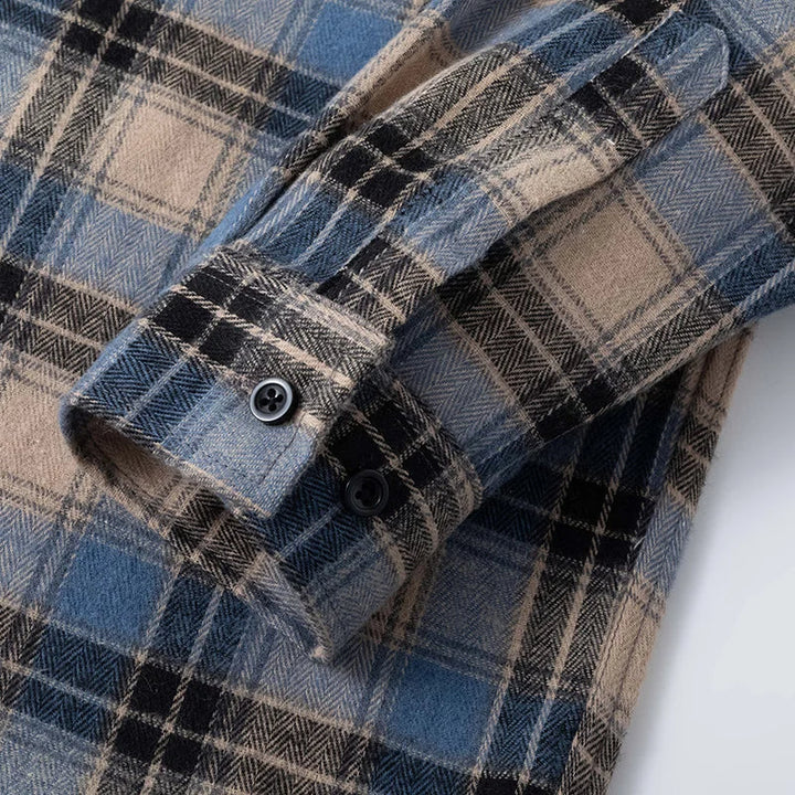T-Shirt À Carreaux Classique Pour Hommes | Coupe Décontractée