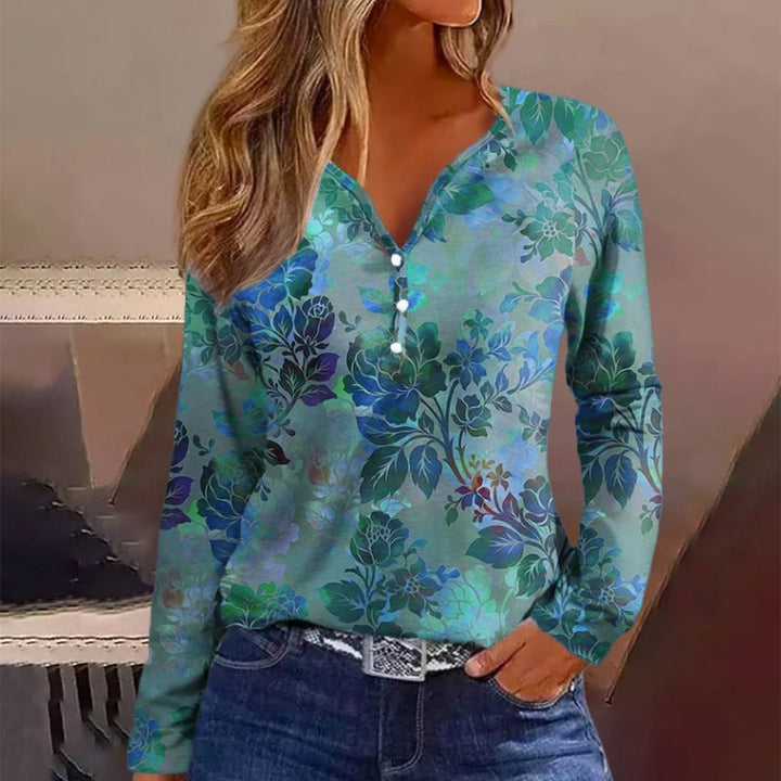 Blouse À Imprimé Floral Vintage