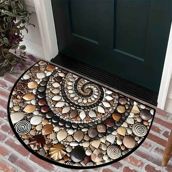 Door Mat | Pebble and Seashell Design