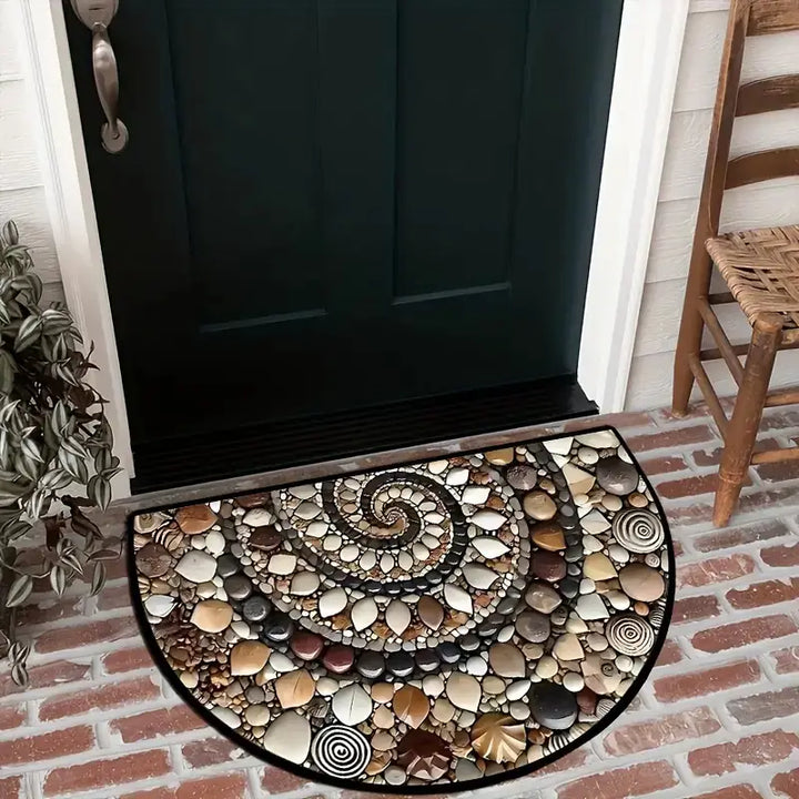 Door Mat | Pebble and Seashell Design