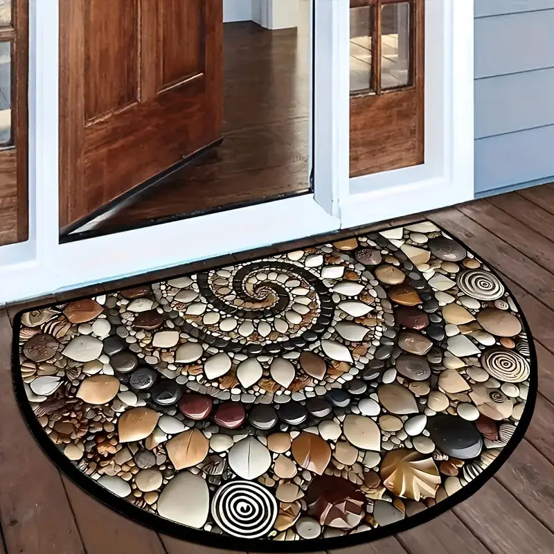 Door Mat | Pebble and Seashell Design