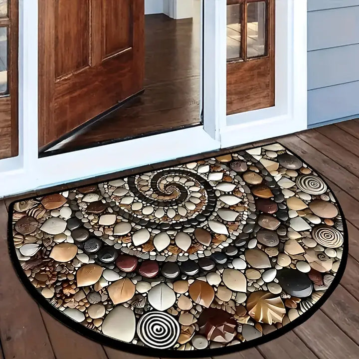 Door Mat | Pebble and Seashell Design