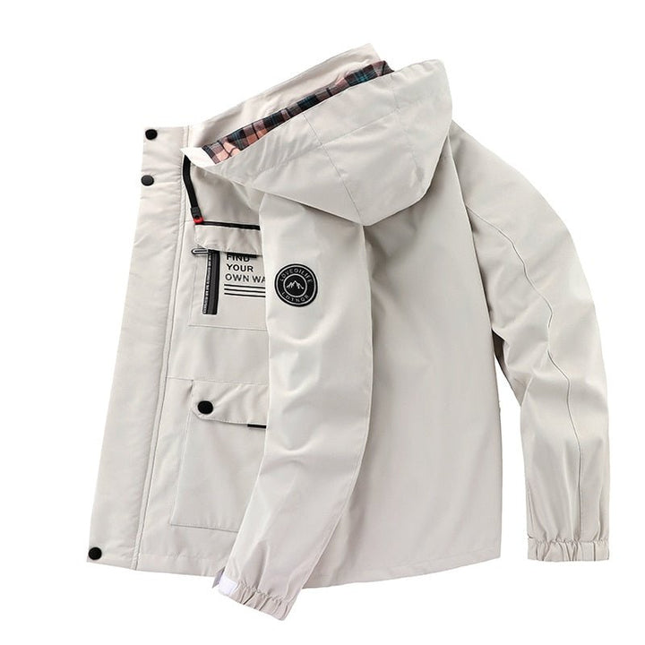Veste Imperméable Ajustée pour Hommes | Résistante au Vent