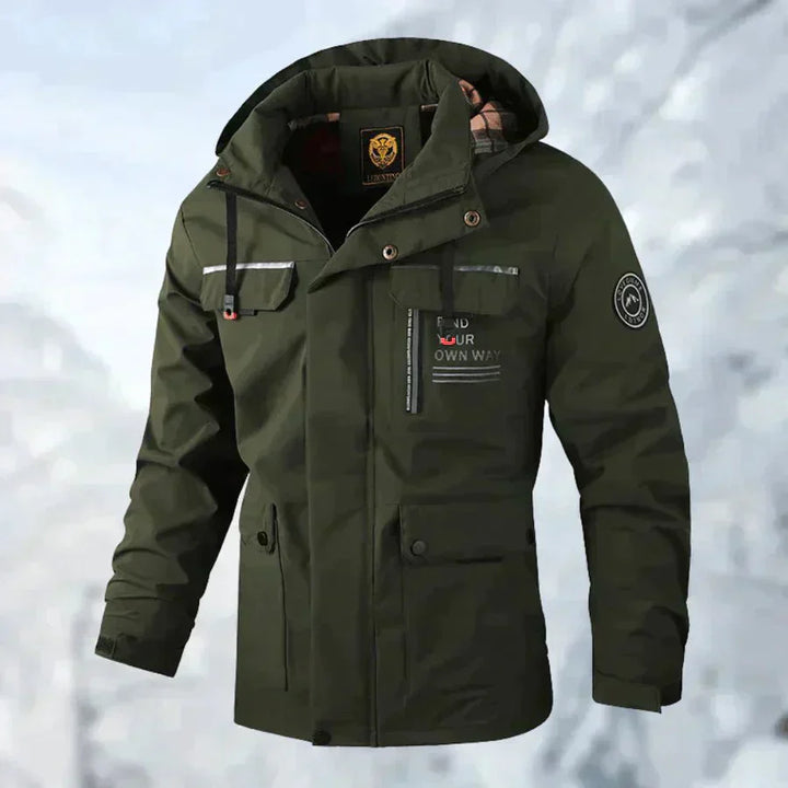 Veste Imperméable Ajustée pour Hommes | Résistante au Vent