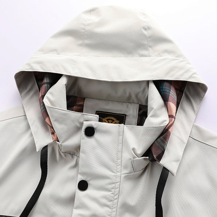 Veste Imperméable Ajustée pour Hommes | Résistante au Vent