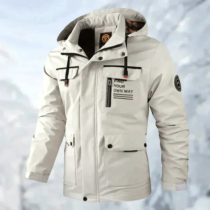 Veste Imperméable Ajustée pour Hommes | Résistante au Vent
