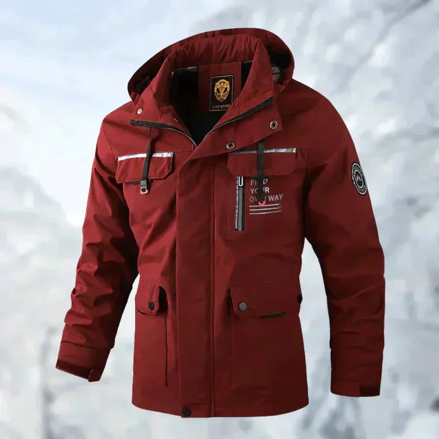 Veste Imperméable Ajustée pour Hommes | Résistante au Vent