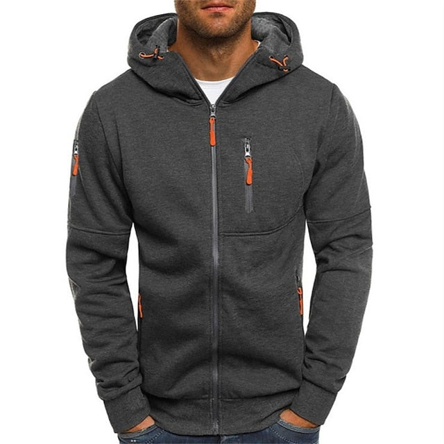 Sweat À Capuche Zippé pour hommes | Sportif Confortable