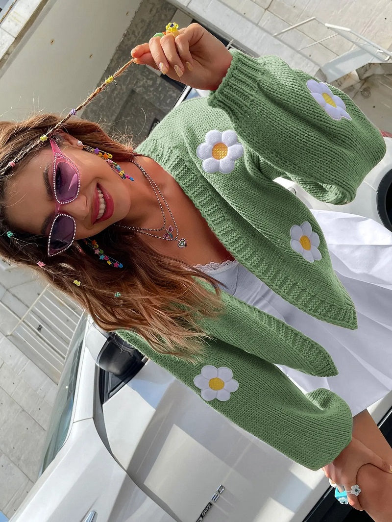 Women's Floral Knit Vest | Elegant &amp; Cozy