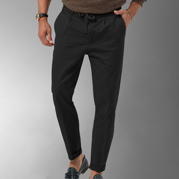 Pantalon élégant en lin pour homme | Coupe confortable