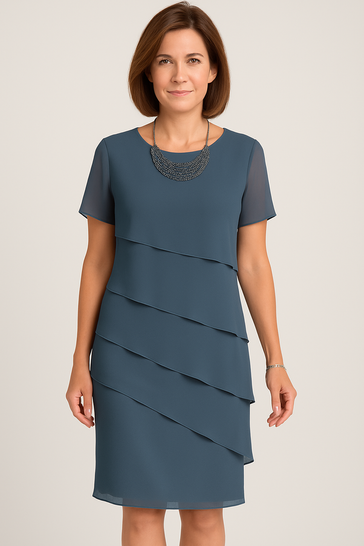 Robe d'Été Fluide à Superposition pour Femme | Midi