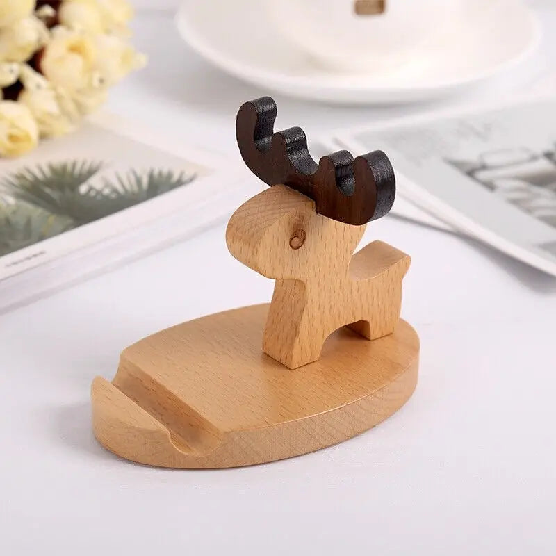 Support de Téléphone en Bois Fait Main