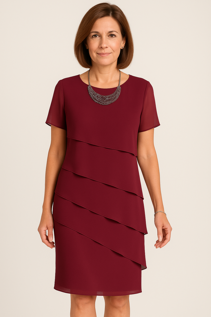 Robe d'Été Fluide à Superposition pour Femme | Midi
