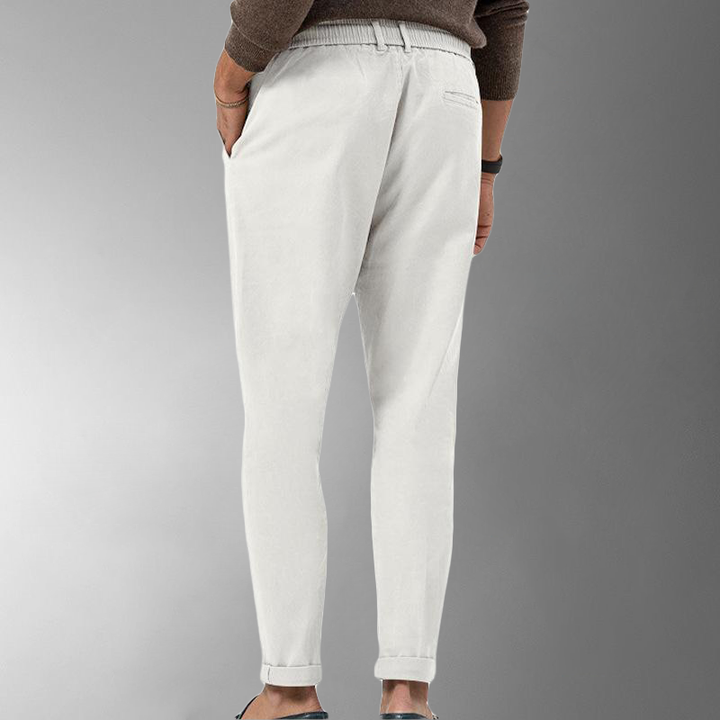 Pantalon élégant en lin pour homme | Coupe confortable