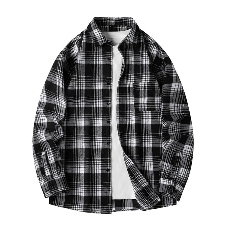 T-Shirt À Carreaux Classique Pour Hommes | Coupe Décontractée