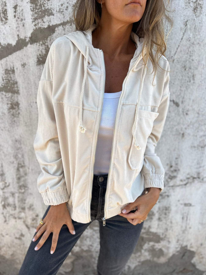 Ariellee | Veste décontractée avec capuche et fermeture éclair