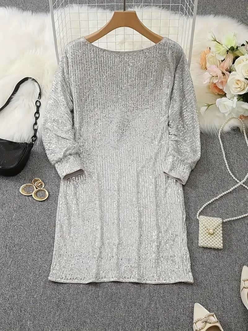 Robe Brillante Femme Asymétrique | Mini