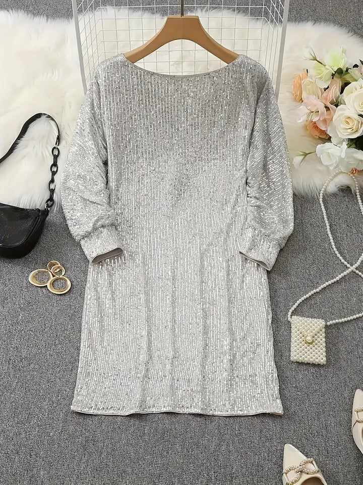 Robe Brillante Femme Asymétrique | Mini