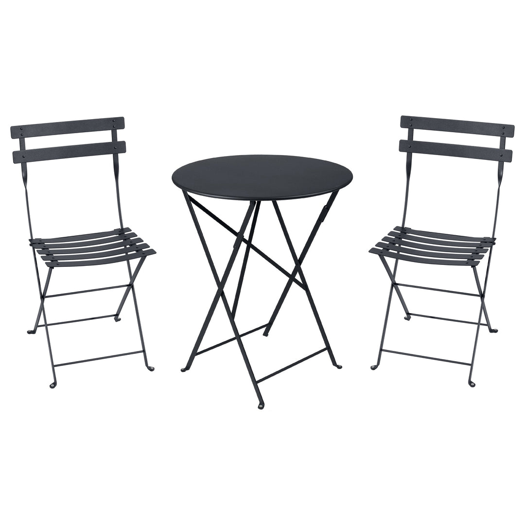 Bistro chair and round folding table set