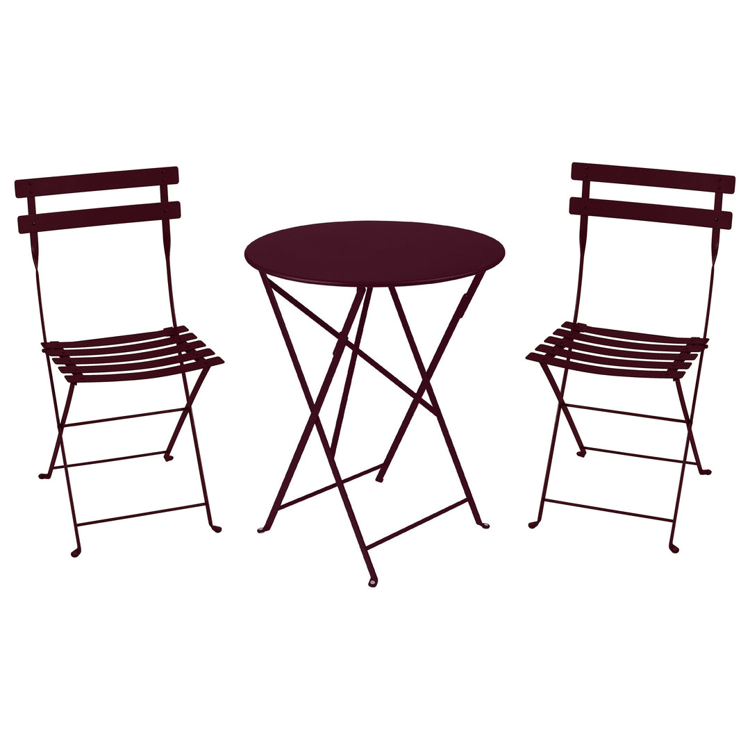 Bistro chair and round folding table set
