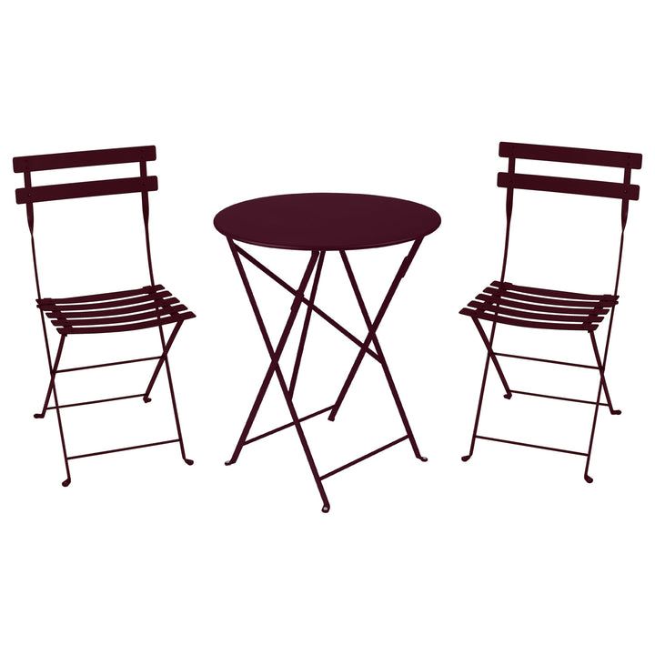 Bistro chair and round folding table set