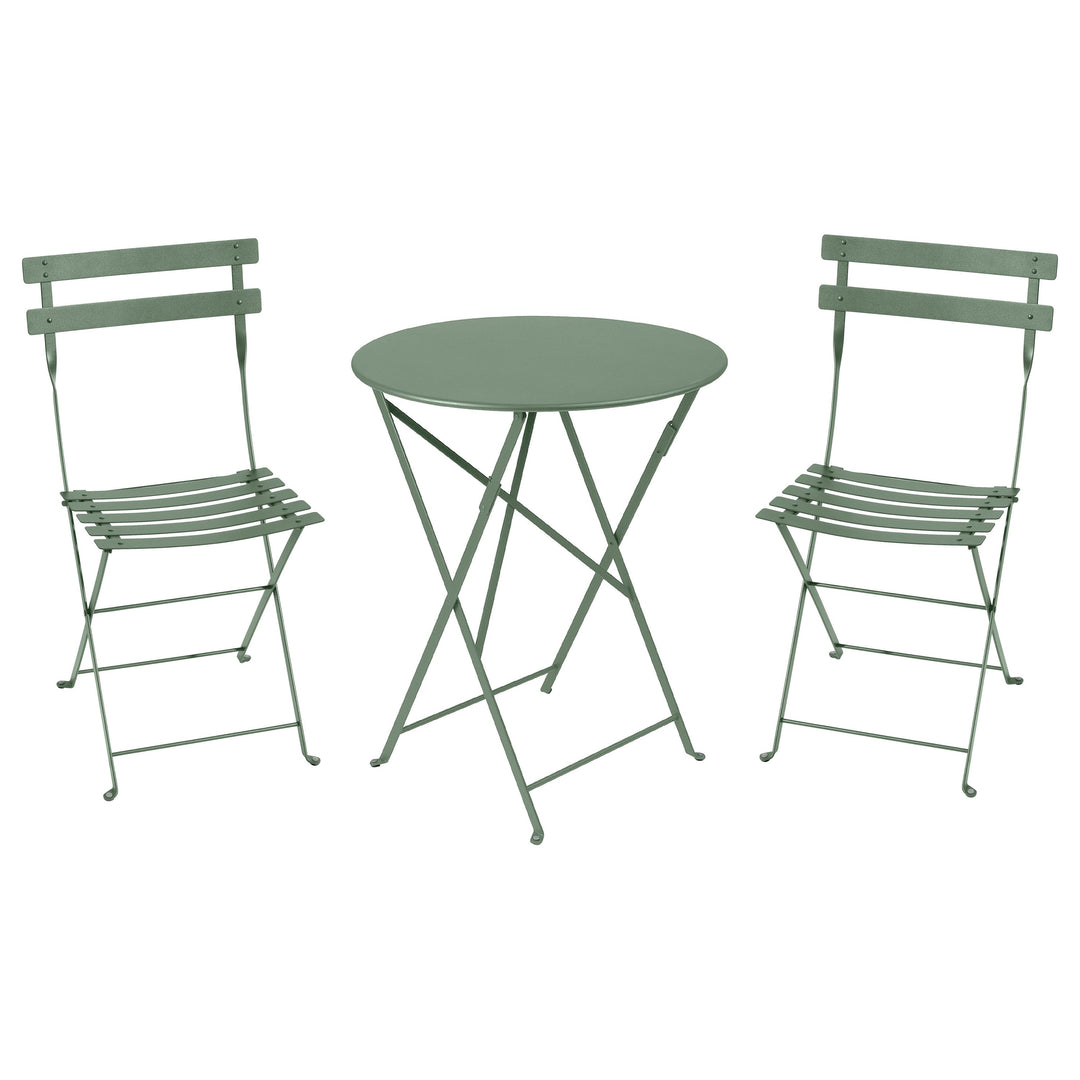 Bistro chair and round folding table set