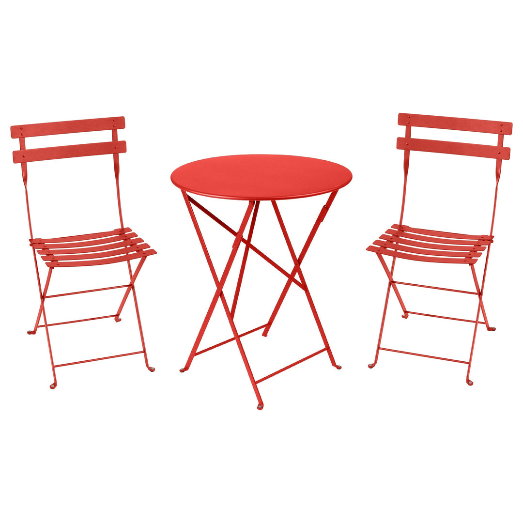 Bistro chair and round folding table set