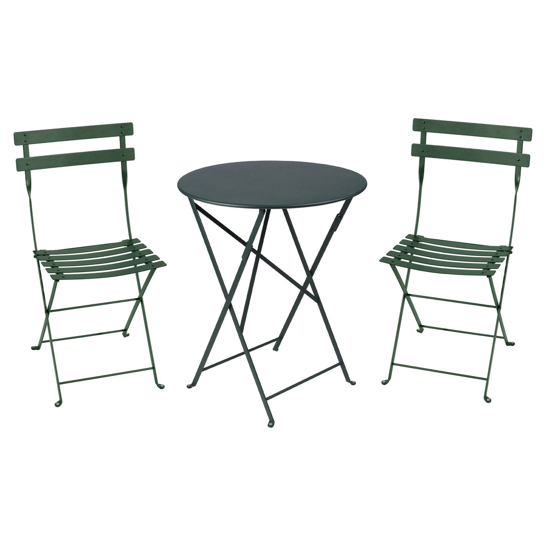 Bistro chair and round folding table set