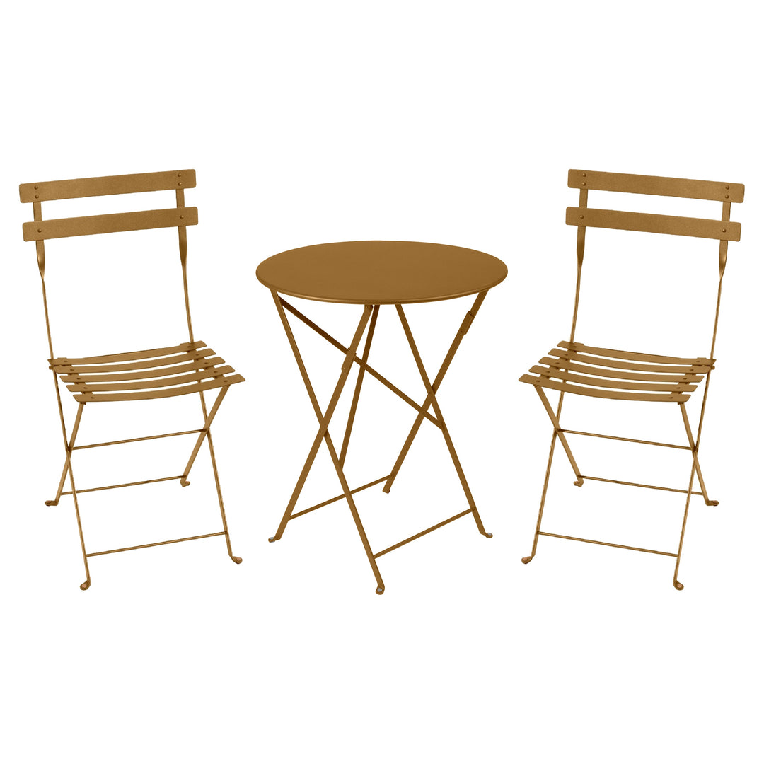 Bistro chair and round folding table set