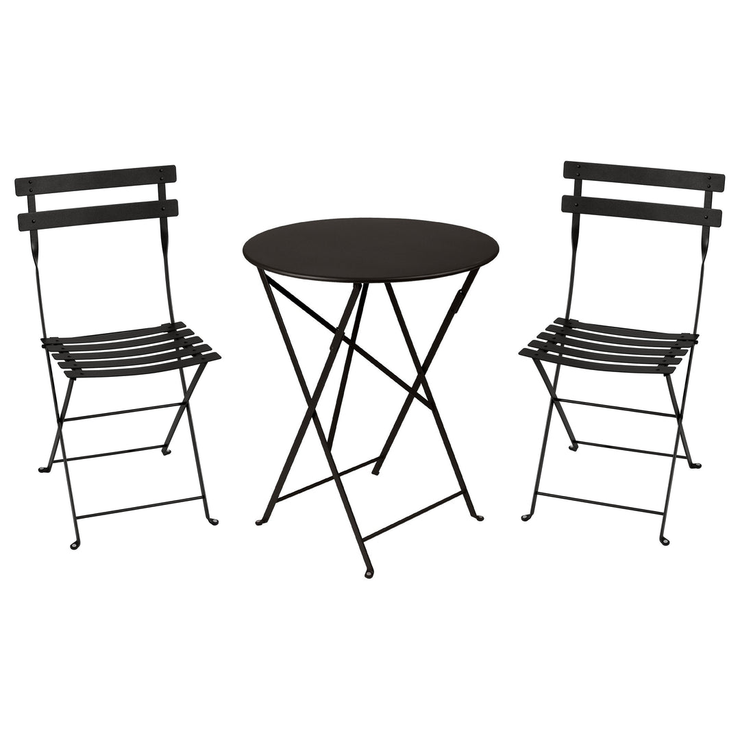 Bistro chair and round folding table set