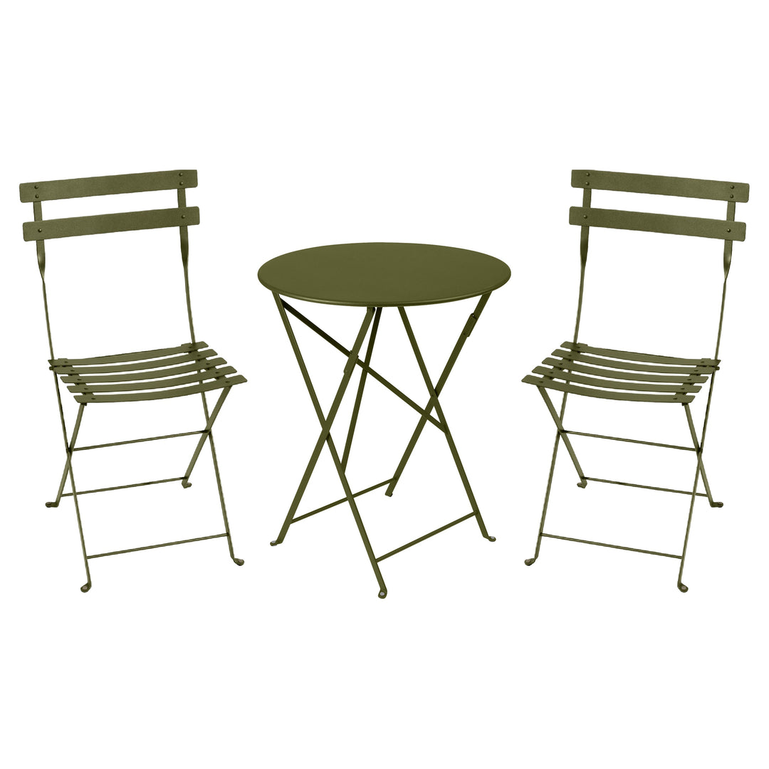 Bistro chair and round folding table set