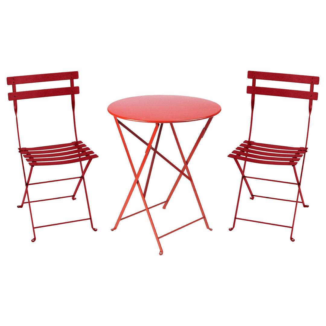 Bistro chair and round folding table set