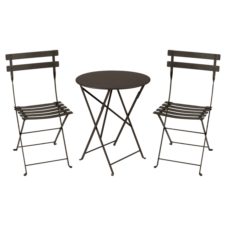 Bistro chair and round folding table set