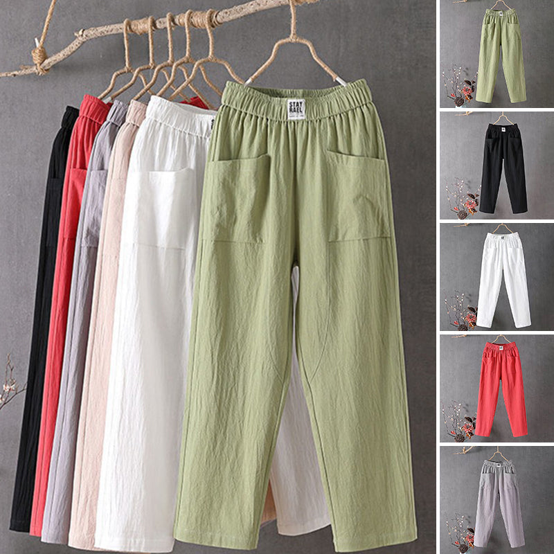 Pantalon Décontracté Élastique Pour Femme | Coupe Ample