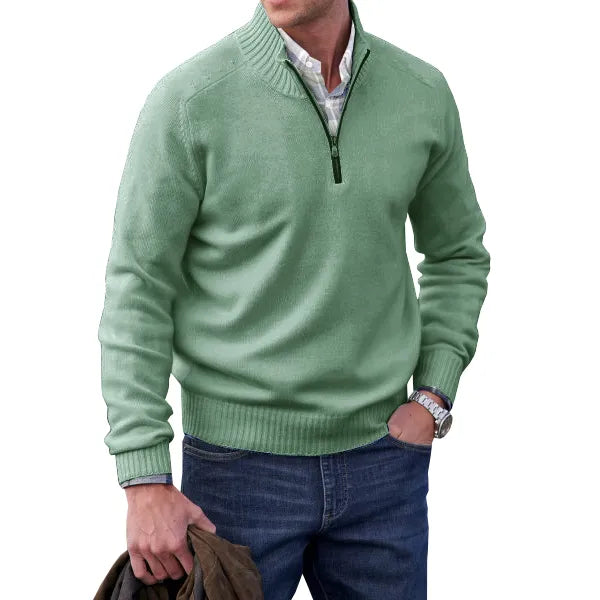 Men's Soft Zip-Up Sweater | Stylish Comfort