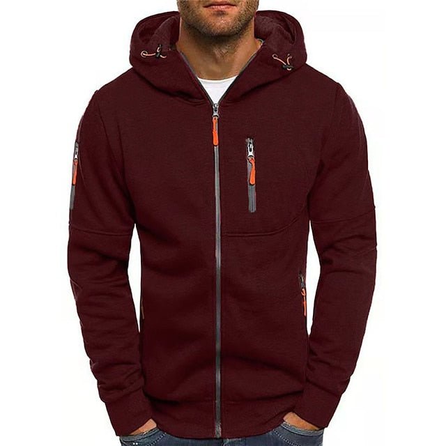 Sweat À Capuche Zippé pour hommes | Sportif Confortable