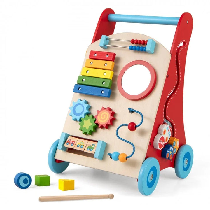 Trotteur en Bois Pour Bébé | Tableau d'Activités