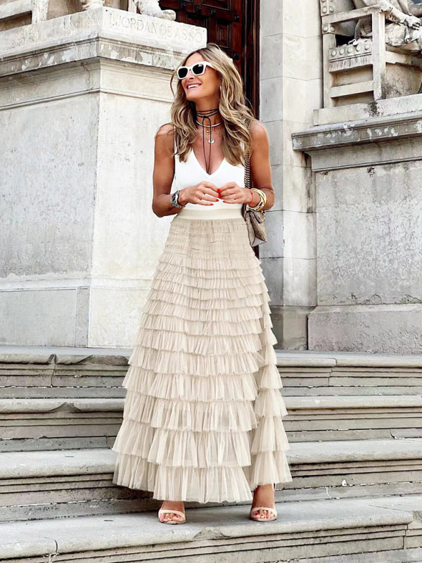 Women's Elegant High Waist Skirt | Versatile