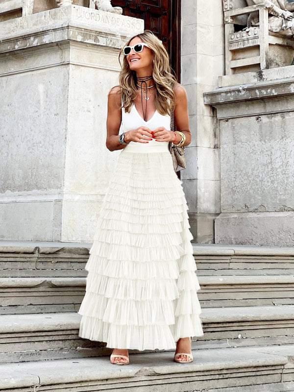 Women's Elegant High Waist Skirt | Versatile