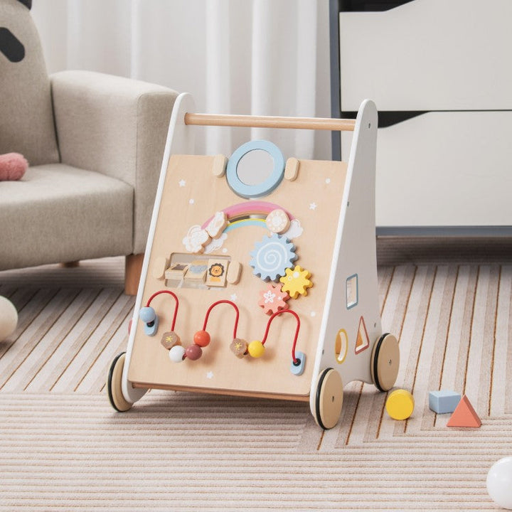 Trotteur en Bois Pour Bébé | Tableau d'Activités