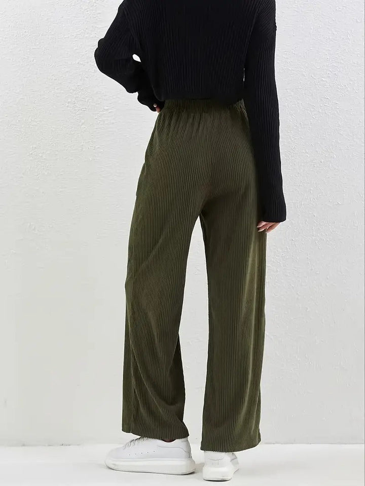 Pantalon Femme Décontracté Jambe Droite | Coupe Ample