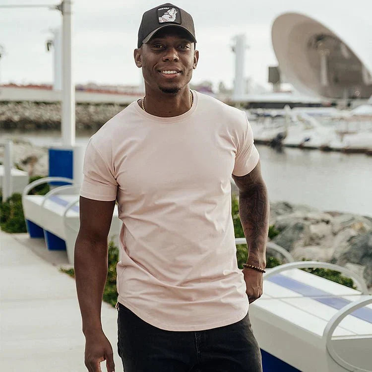 Angelo - T-shirt moulant avec coupe sportive