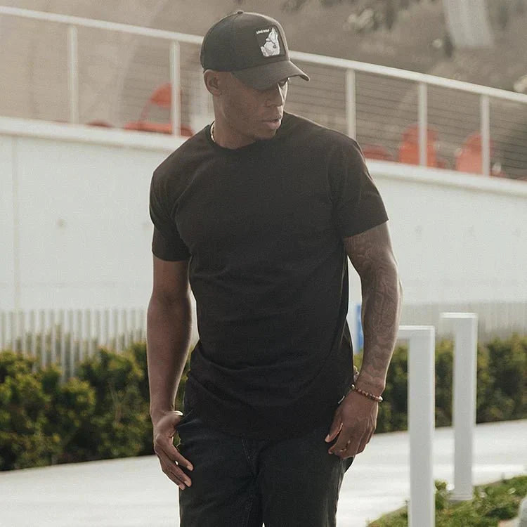 Angelo - T-shirt moulant avec coupe sportive